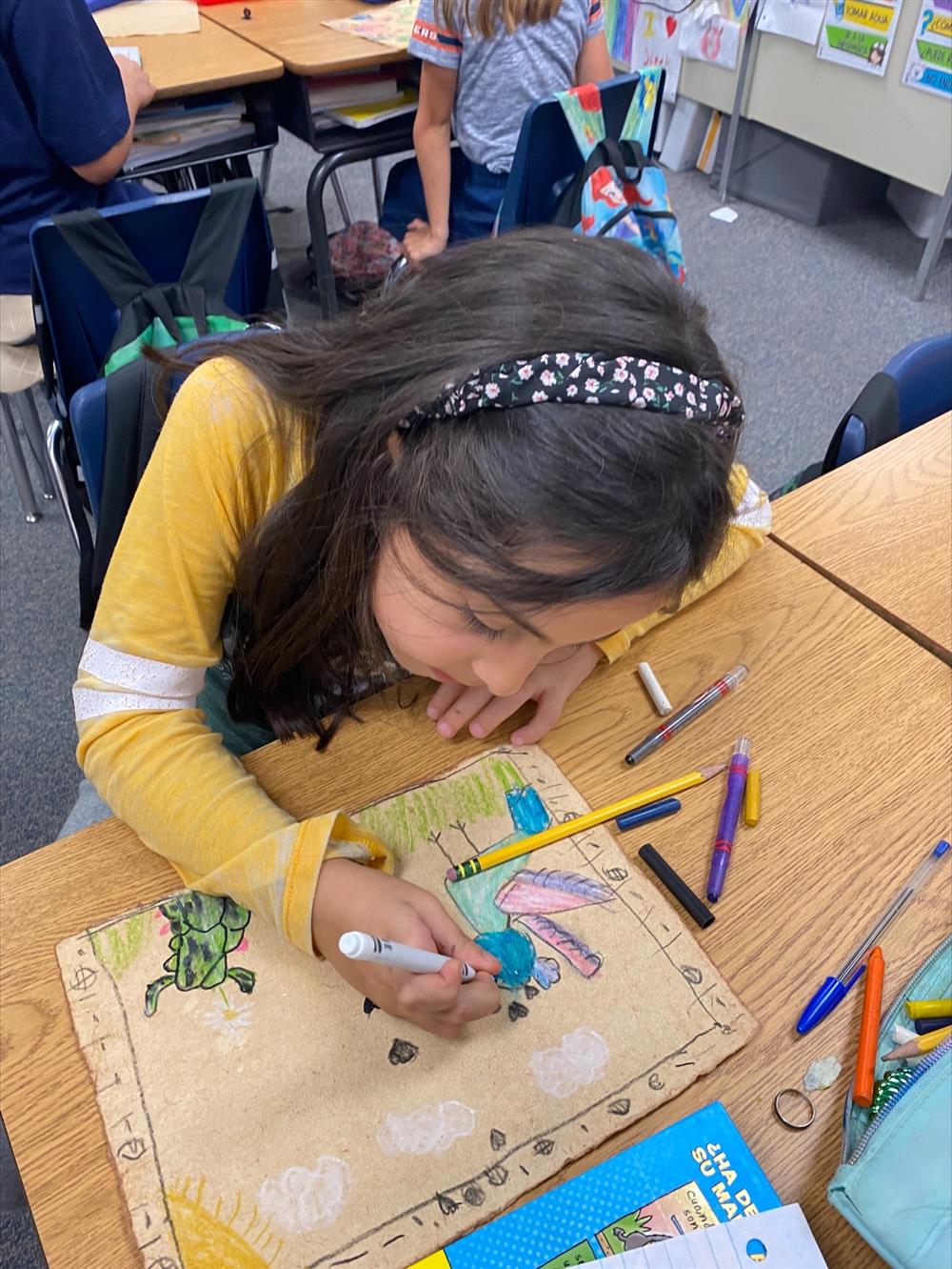 Mexican Folk Art Painting - Second Grade